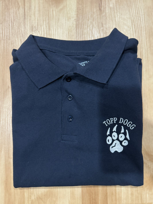 Dark Blue Cotton Topp Dogg Polo